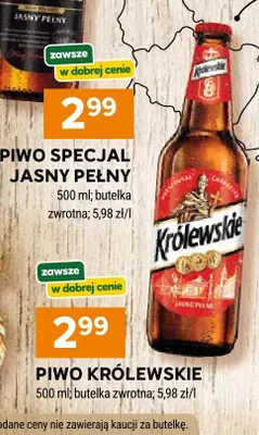 Piwo Specjal jasny pełny promocja w Stokrotka