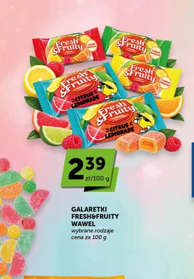 Galaretki Fresh & Fruity Wawel promocja w Groszek