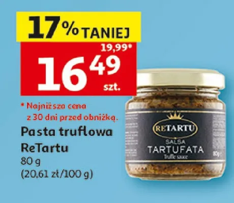 Pasta truflowa ReTartu promocja w Auchan