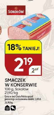 Smaczek w konserwie Sokołów promocja w Chata Polska