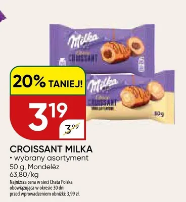Croissant Milka promocja w Chata Polska
