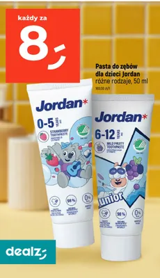 Pasta do zębów dla dzieci Jordan 0-5 lat promocja w Dealz