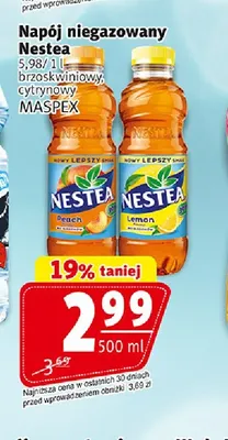 Napój niegazowany Nestea cytrynowy promocja w Prim Market