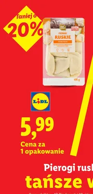Pierogi ruskie Chef Select promocja w Lidl