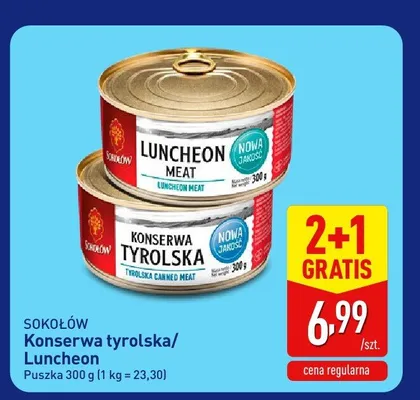 Konserwa Luncheon Meat Sokołów promocja w Aldi