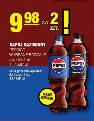 Napój gazowany Pepsi Zero Cukru promocja w SPAR