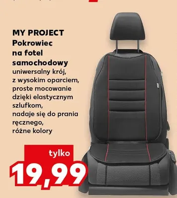 Pokrowiec na fotel samochodowy uniwersalny krój My Project promocja w Kaufland