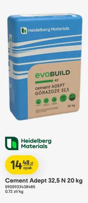 Cement Adept 32,5 N Heidelberg Materials promocja w Castorama