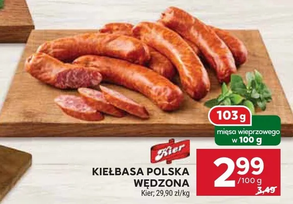 Kiełbasa polska wędzona promocja w Stokrotka