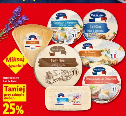 Ser Camembert le Caractère Duc De Coeur promocja w Lidl