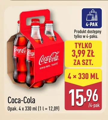 Napój gazowany Coca-Cola 4-pak promocja w Aldi
