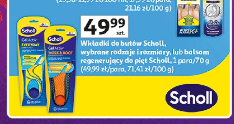 Wkładki do butów Scholl promocja w Auchan