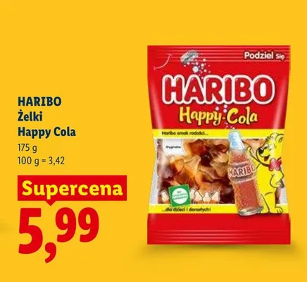 Żelki Happy Cola promocja w Lidl