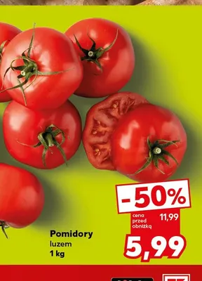 Pomidory luzem promocja w Kaufland