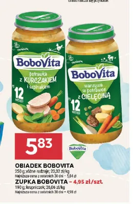 Obiadek BoboVita potrawka z kurczakiem i szpinakiem promocja w Stokrotka