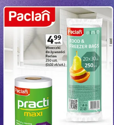 Woreczki do żywności Paclan promocja w Auchan