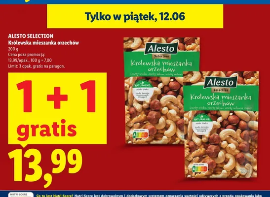 Królewska mieszanka orzechów Alesto Selection promocja w Lidl