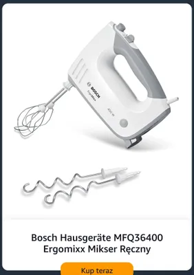Mikser ręczny Bosch Ergomixx MFQ36400 promocja w Amazon