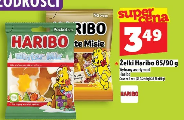 Żelki haribo 85/90g promocja w TOPAZ