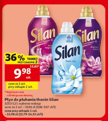 Płyn do płukania tkanin Silan Aromatherapy Dreamy Lotus promocja w Auchan
