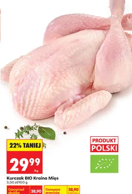 Kurczak BIO promocja w Biedronka
