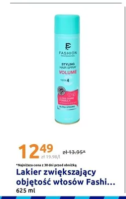 Lakier zwiększający objętość włosów Fashion Professional 625ml promocja w Action