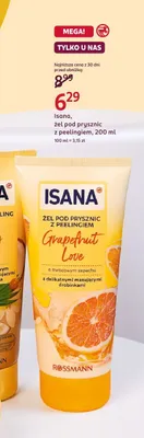 Żel pod prysznic z peelingiem Isana Grapefruit Love promocja w Rossmann