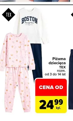 Piżama dziecięca TEX promocja w Carrefour