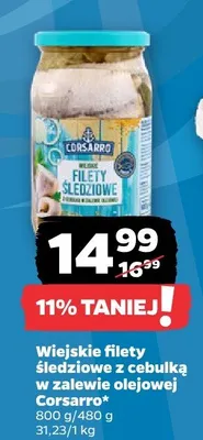 Wiejskie filety śledziowe z cebulką w zalewie octowej promocja w Netto