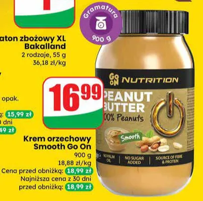 Krem orzechowy Smooth Peanut Butter promocja w Dino