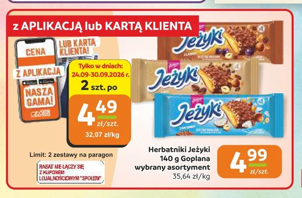 Herbatniki Jeżyki Goplana promocja w Społem Częstochowa