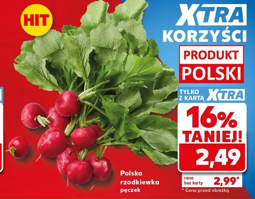 Polska rzodkiewka promocja w Kaufland