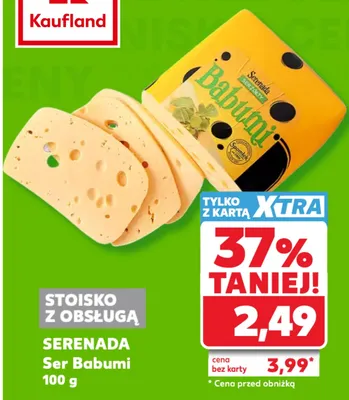 Ser żółty Babumi Serenada promocja w Kaufland