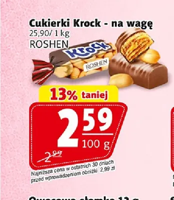 Cukierki na wagę Krock Roshen promocja w Prim Market