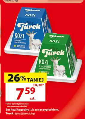Ser kozi ze szczypiorkiem Turek promocja w Auchan