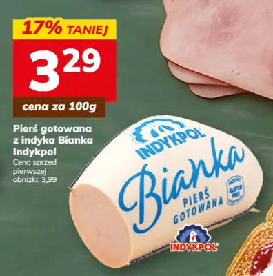 Pierś gotowana z indyka Bianka Indykpol promocja w Hitpol