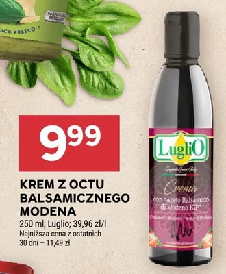 Krem z octu balsamicznego Modena Luglio promocja w Stokrotka