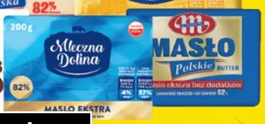 Masło ekstra - folia Mleczna dolina promocja w Biedronka