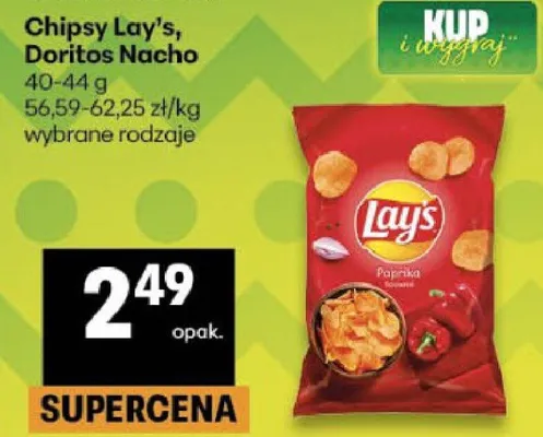 Chipsy wybrane rodzaje promocja w Delikatesy Centrum
