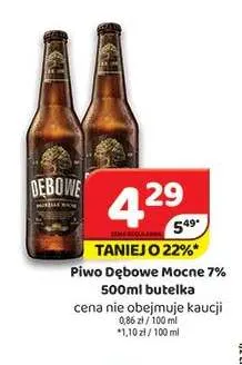 Piwo Dębowe Mocne 7% promocja w Delfin