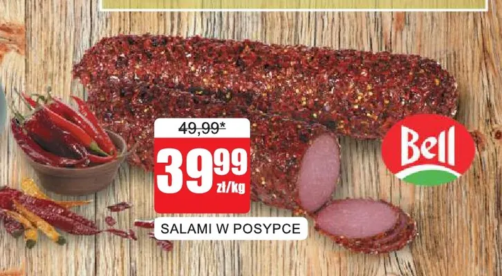 Salami w posypce Bell promocja w Bingo