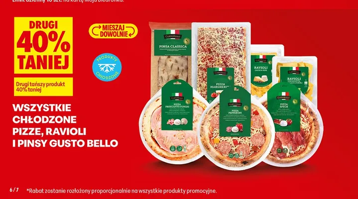 Ravioli con Ricotta Gusto Bello promocja w Biedronka