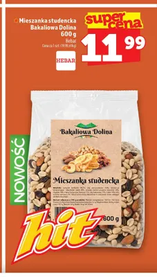 Mieszanka studencka Bakaliowa Dolina promocja w TOPAZ