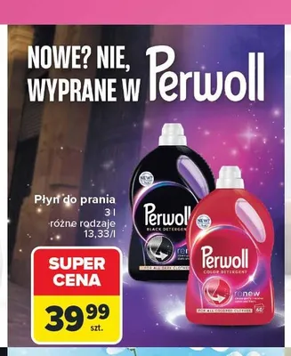 Płyn do prania Perwoll Renew Black promocja w Carrefour