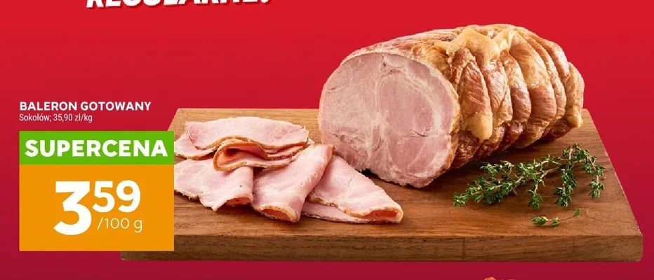 Baleron gotowany Sokołów promocja w Stokrotka