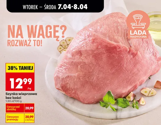 Szynka wieprzowa bez kości promocja w Biedronka
