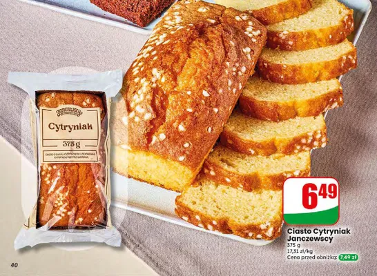 Ciasto Cytryniak Janczewscy promocja w Dino