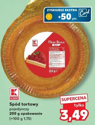 Spód tortowy pojedynczy promocja w Kaufland