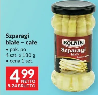 Szparagi białe całe promocja w Makro