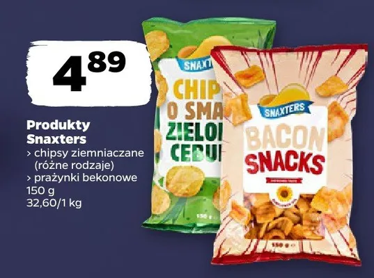 Produkty > chipsy ziemniaczane różne rodzaje > prażynki bekonowe promocja w Netto